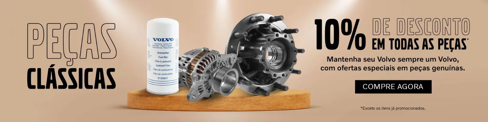 Peças Clássicas Volvo — 10% de desconto