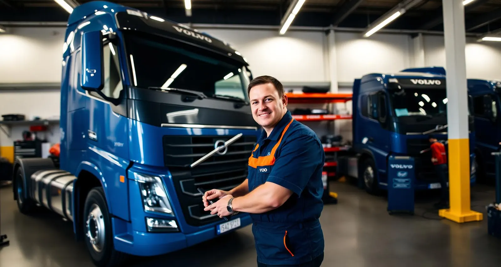 Mecânico Volvo em concessionária